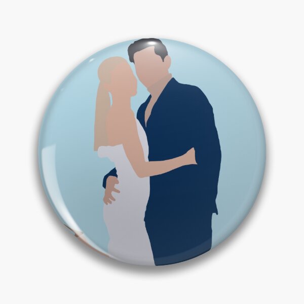 Item preview, Dylan and Hannah Bachelor in Paradise minimalist digital drawing designed and sold by colourtheworld.