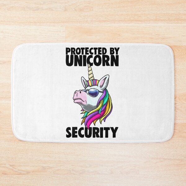 Item preview, Protected By Unicorn Security designed and sold by Bendthetrend.