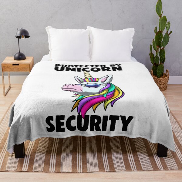 Item preview, Protected By Unicorn Security designed and sold by Bendthetrend.