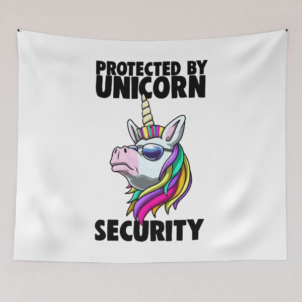 Item preview, Protected By Unicorn Security designed and sold by Bendthetrend.