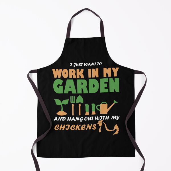 Item preview, I just want to work in my garden and hang out with my chickens designed and sold by Petartist.
