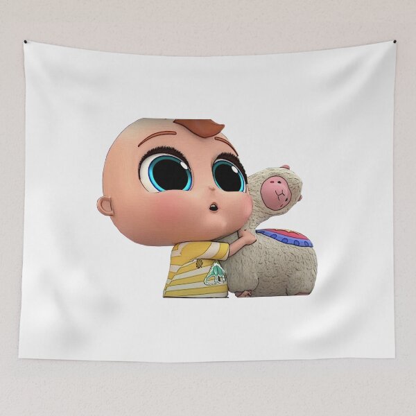 Item preview, Beautiful baby canvas with Peruvian flame stuffed animal designed and sold by chicsignzodiac.