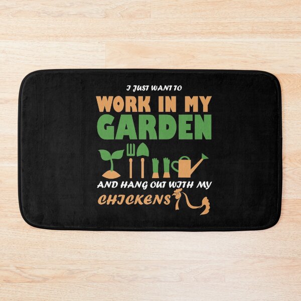 Item preview, I just want to work in my garden and hang out with my chickens designed and sold by Petartist.
