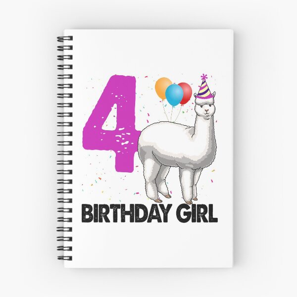 Item preview, Birthday Girl 4 Alpacas designed and sold by Bendthetrend.