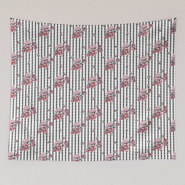 Item preview, Black strip with Flowers designed and sold by Kimud.