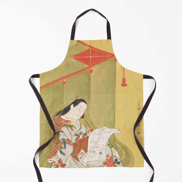 Item preview, Traditional Japanese Art: Woman Reading under a Mosquito Net - Fuhiken Tokikaze designed and sold by Naturalist Prints.
