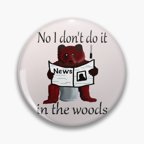 Item preview, Bear on the toilet designed and sold by CottagePop.