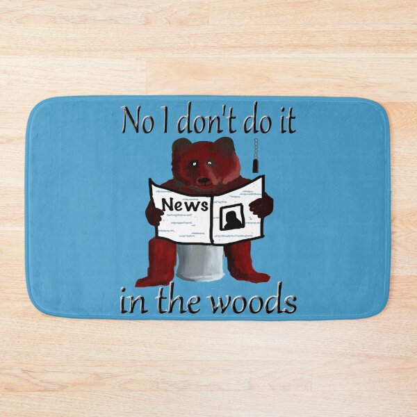 Item preview, Bear on the toilet designed and sold by CottagePop.