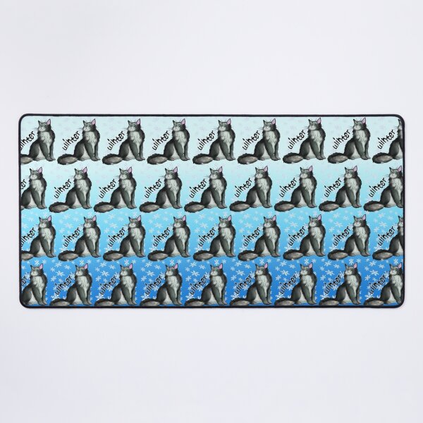 Item preview, Winter black and white maine coon designed and sold by CuisineCat.