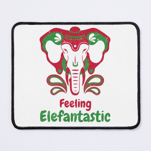 Item preview, Feeling Elefantastic. Colorful Good Luck Elephant designed and sold by Rebel-Design.