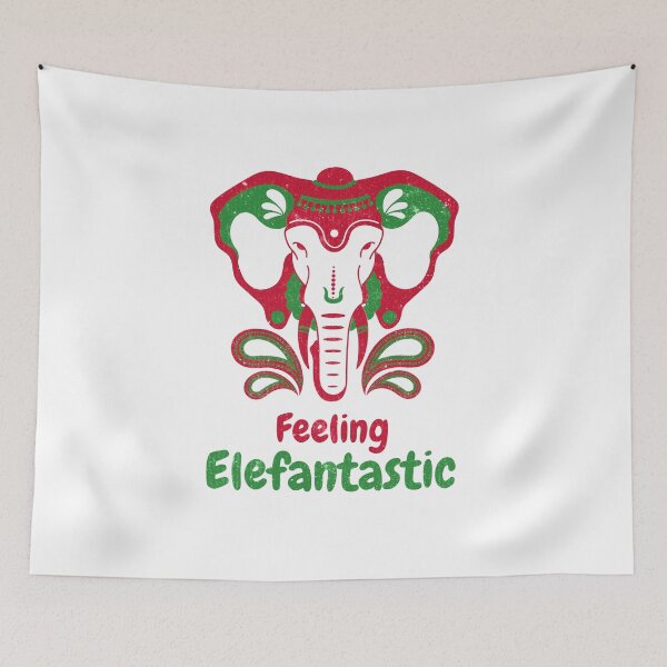 Item preview, Feeling Elefantastic. Colorful Good Luck Elephant designed and sold by Rebel-Design.