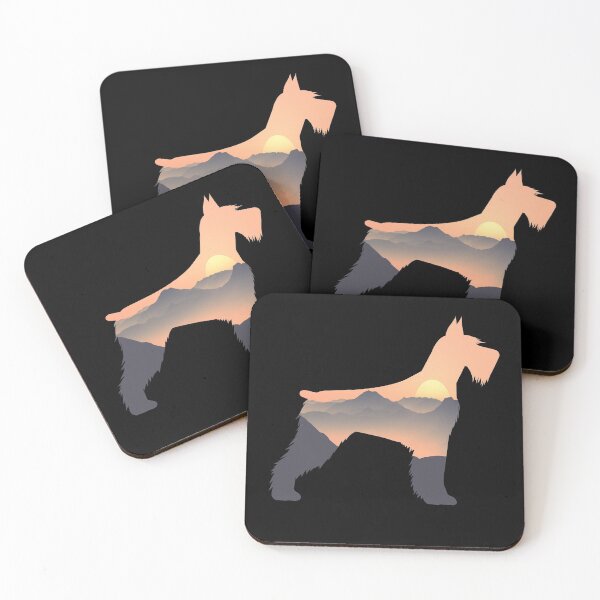 Item preview, Giant Schnauzer Dog Silhouette Sun Mountain Gift designed and sold by alaechamlal.