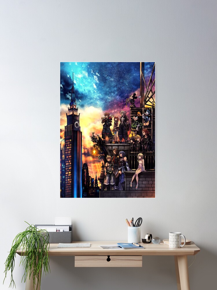 Imagen 1 de 3, Póster con la obra Portada Kingdom Hearts 3, diseñada y vendida por joseanimates.