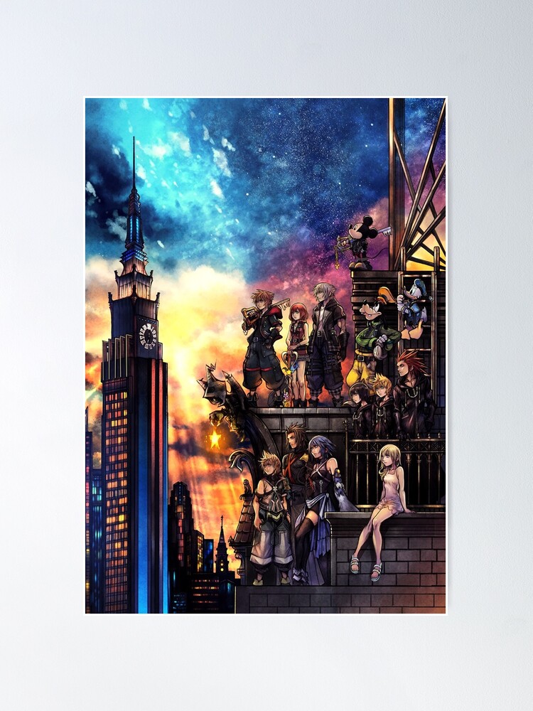 Imagen 2 de 3, Póster con la obra Portada Kingdom Hearts 3, diseñada y vendida por joseanimates.