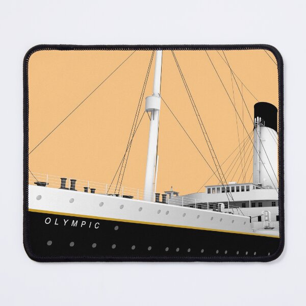 Item preview, RMS Olympic - PopArt in Cunard Red designed and sold by Historical Ocean Liners.