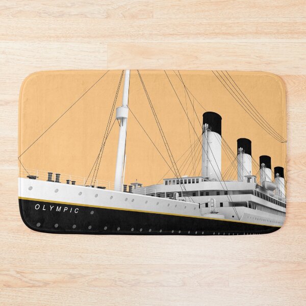 Item preview, RMS Olympic - PopArt in Cunard Red designed and sold by Historical Ocean Liners.