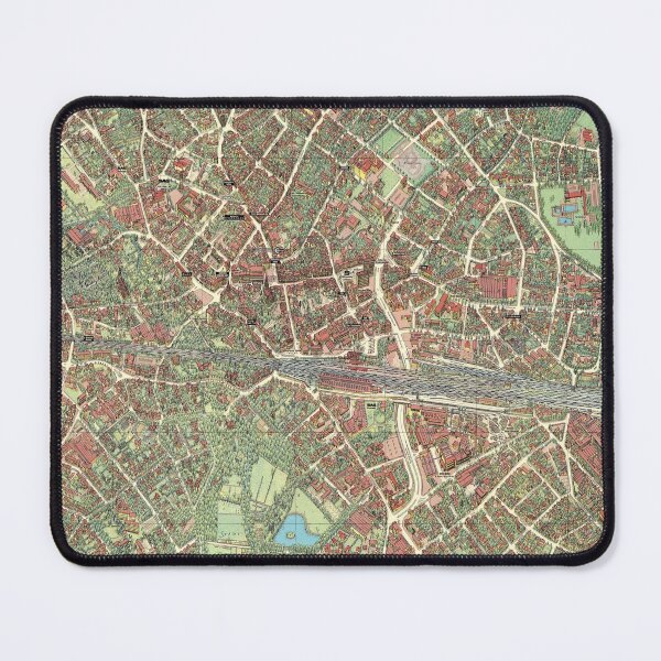 Item preview, Vintage Map of Guetersloh, Germany designed and sold by Gin Neko.