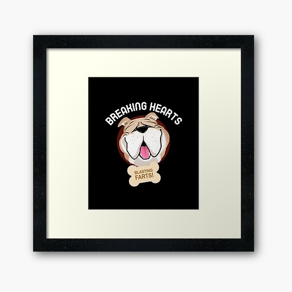 Item preview, Funny Bulldog Stealing Hearts Blasting Farts Dog Gift  designed and sold by Guarddogdrive.