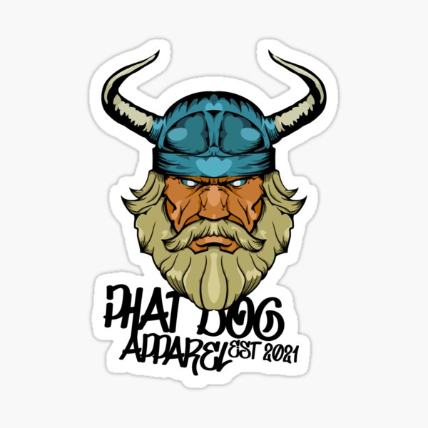 The Viking' Sticker for Sale by Phat-Dog