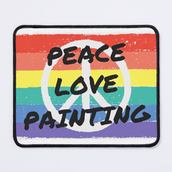 Item preview, Peace. Love. Painting designed and sold by TheGreenGoat.