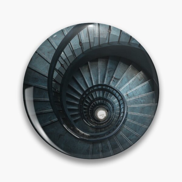 Item preview, Modern Blue Spiral Staircase designed and sold by JBlaminsky.