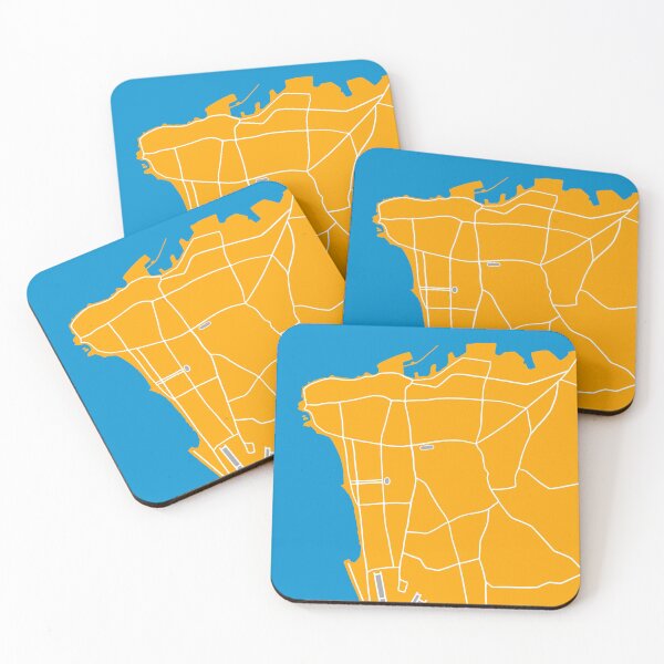Item preview, Beirut Map with Arabic lettering designed and sold by dkaranouh.