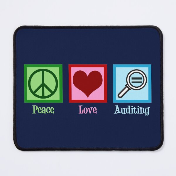 Item preview, Peace Love Auditing designed and sold by Epic Love Designs.