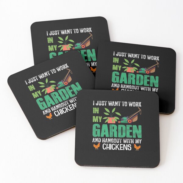 Item preview, I just want to work in my garden and hang out with my chickens designed and sold by Petartist.