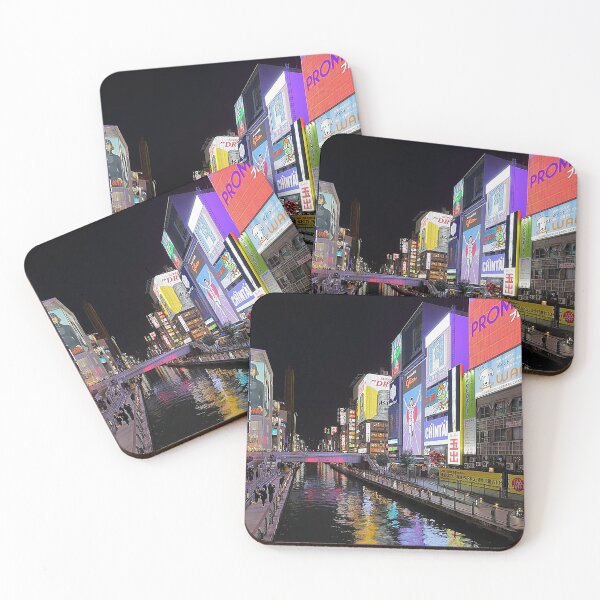 Item preview, Dotonbori Osaka Japan,  Osaka nightscape, Japanese Neon lights, Osaka Cityscape, tom keys designed and sold by Nostrathomas66.