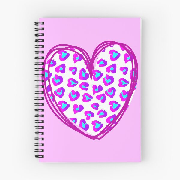 Item preview, Heart Leopard - Pink & Aqua Blue designed and sold by V-Top-Design.