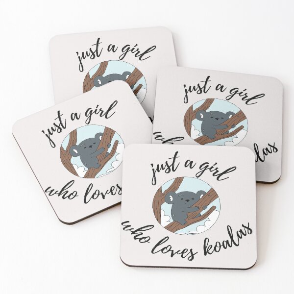 Item preview, Just a Girl Who Loves Koalas designed and sold by curlybubbles.