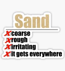 Why Anakin hates sand. Sticker