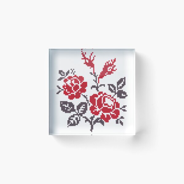 Item preview, Romanian traditional rose motif designed and sold by BiancaPrintShop.