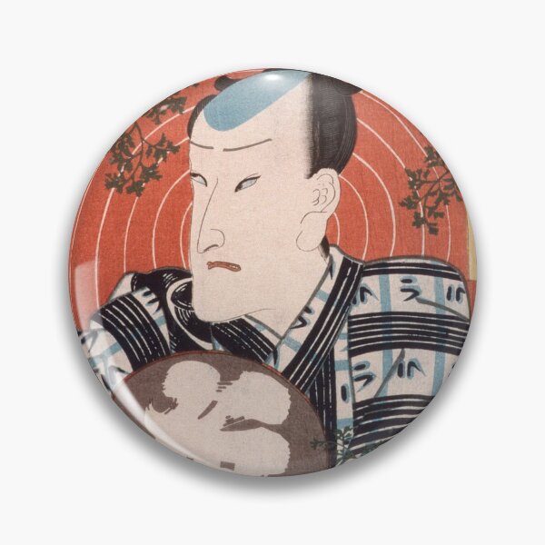 Item preview, Ichimura Kakitsu Holding an Inscribed Fan designed and sold by japanese-ukiyoe.