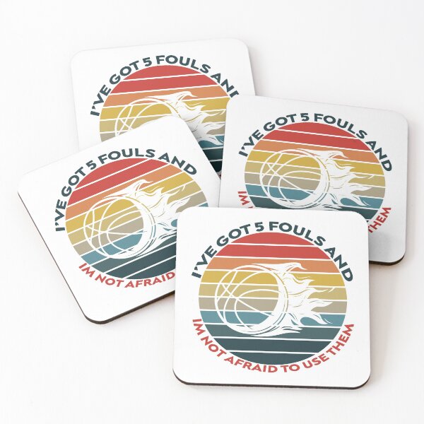 Item preview, I've Got 5 Fouls And I'm Not Afraid To Use Them Gift Funny Quotes Basketball Vintage designed and sold by ChanUus.