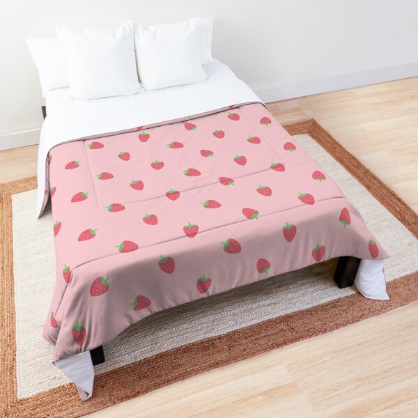 Strawberry Twin Duvet Cover Kids Girls Twin Aesthetic Kawaii