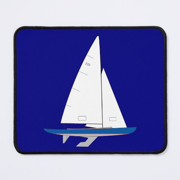 Item preview, International 210 Sailboat - Light Blue designed and sold by CHBB.