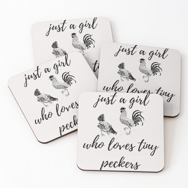 Item preview, Just a Girl Who Loves Tiny Peckers designed and sold by curlybubbles.