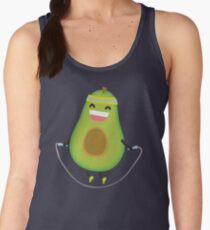 Cute kawaii fitness avocado rope jumping Women's Tank Top