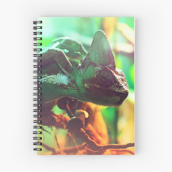 Item preview, Сhameleon sitting on a tree branch designed and sold by lena-maximova.