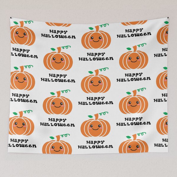 Item preview, Pumpkin, Happy Halloween, Kawaii, patterned designed and sold by JRice66.