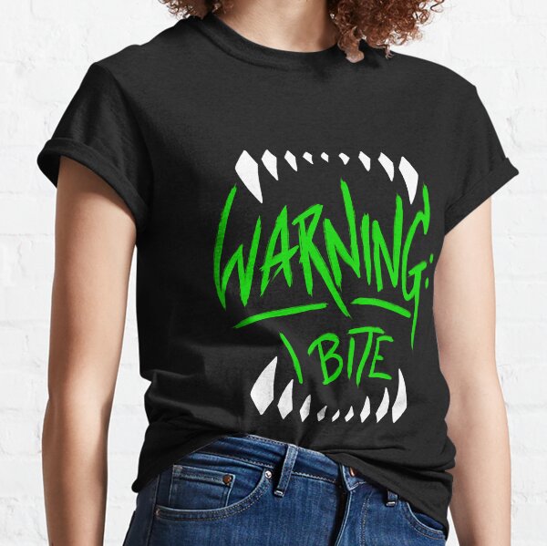 DFH:: Warning: I Bite Classic T-Shirt