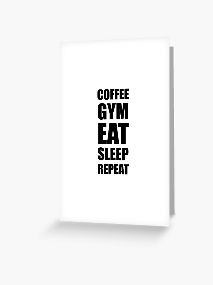 Eat, sleep, gymnastics, repeat - gymnastics, gymnasts | Greeting Card