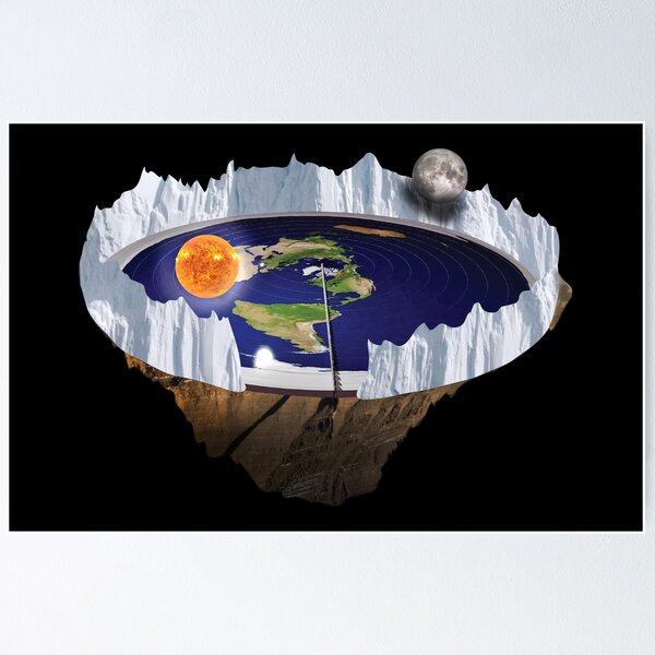 Item preview, Flat Earth with Ice Wall designed and sold by abowlofsoda.