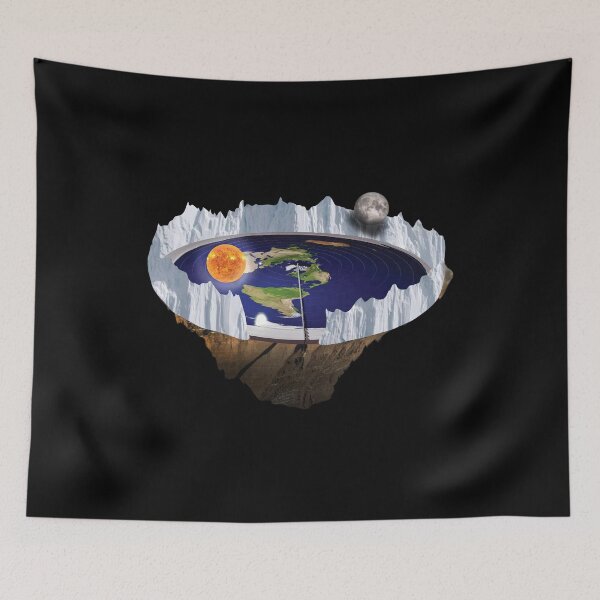 Item preview, Flat Earth with Ice Wall designed and sold by abowlofsoda.
