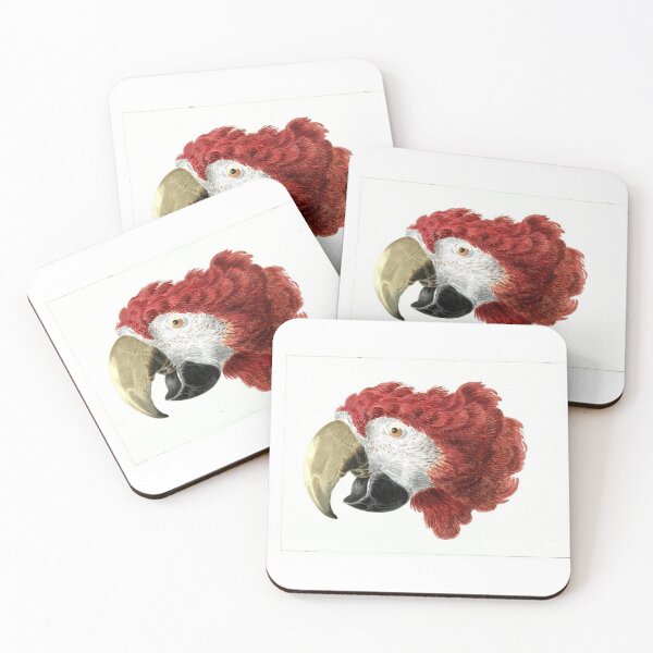 Item preview, red macaw designed and sold by Artsilk.