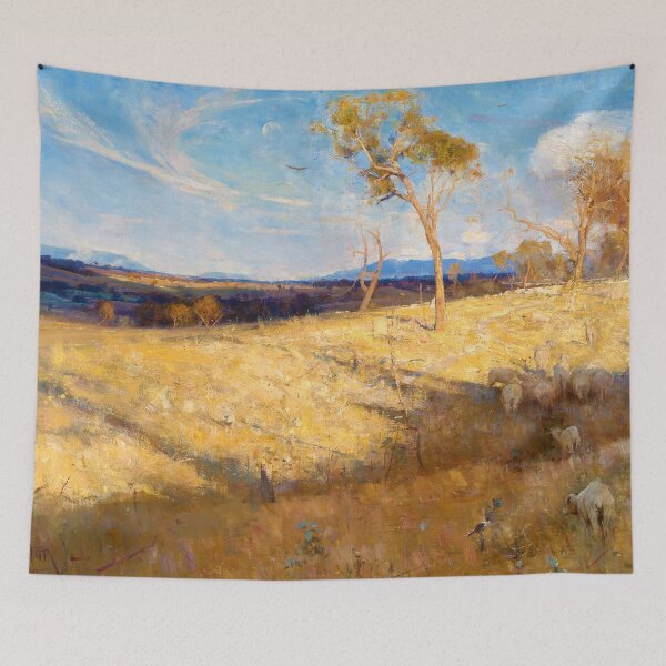Item preview, Golden Summer, Eaglemont by Arthur Streeton (1889) designed and sold by allhistory.