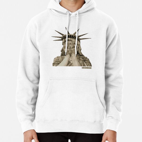 Off white hoodie statue of clearance liberty