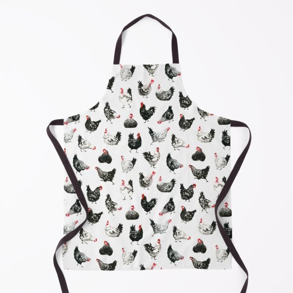 Item preview, Black & White Chickens designed and sold by SamNagelArt.