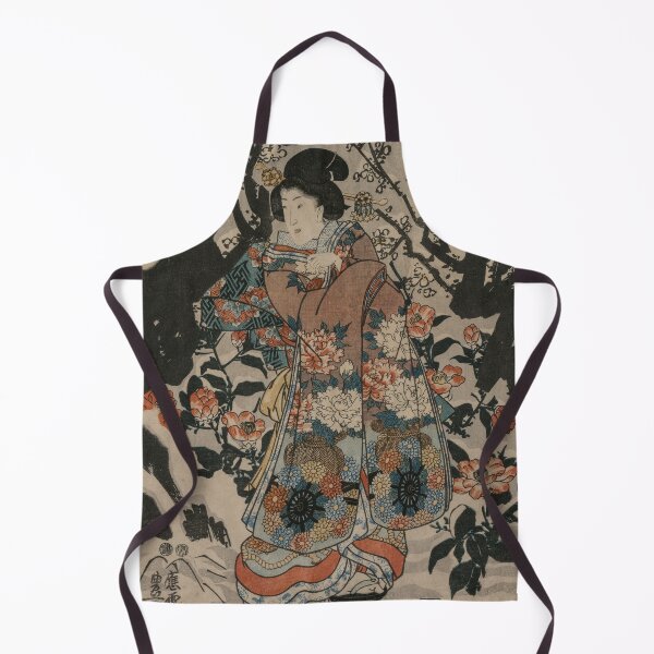 Item preview, Woman Standing Beside a Plum Tree designed and sold by japanese-ukiyoe.